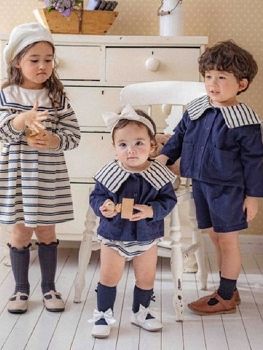 Jamie Marine Stripe Cardigan (Baby) Jamie Marine Stripe Cardigan (Baby)