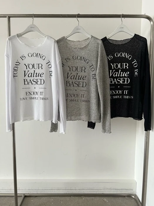 Simple Lettering Knit Simple Lettering Knit