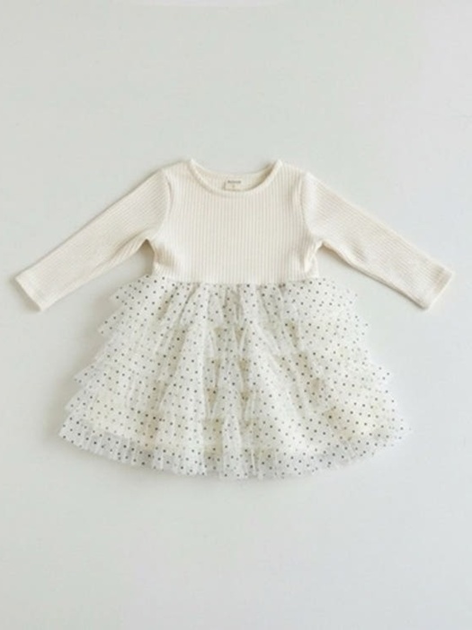 Dot Embroidered One-piece