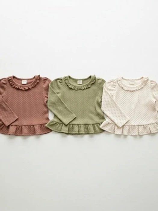 Petit Dot Frill Tee Petit Dot Frill Tee