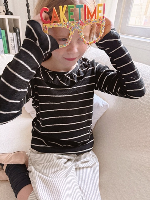 Frill Stripe Tee