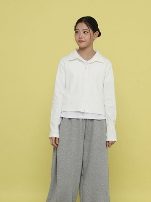 Ribbed Collar Cardigan Ribbed Collar Cardigan