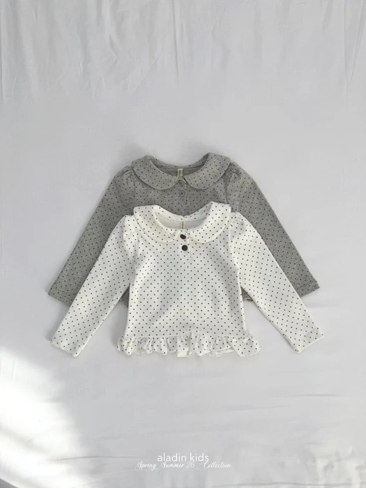 Cute Collar Dot Tee Cute Collar Dot Tee