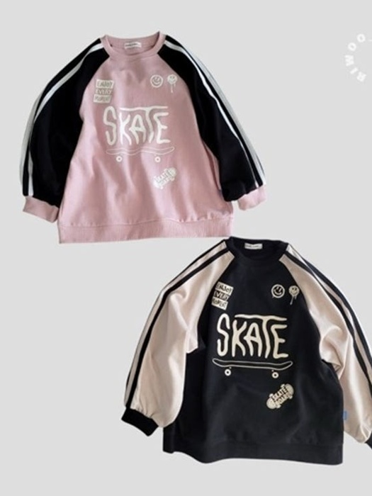 Skate Double-Line Raglan Sweatshirt