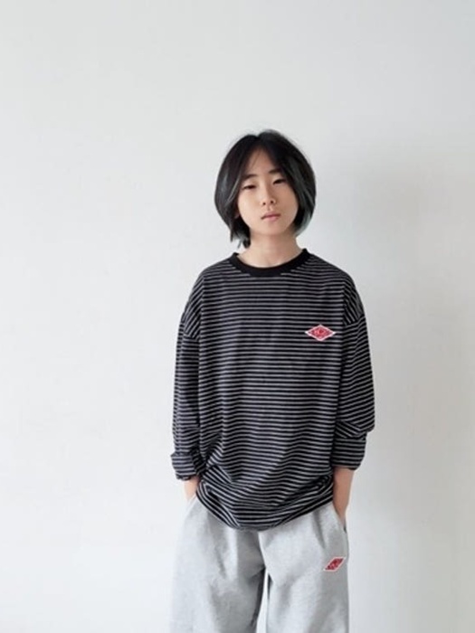 Thin Stripe Boxy Tee (6X) Thin Stripe Boxy Tee (6X)