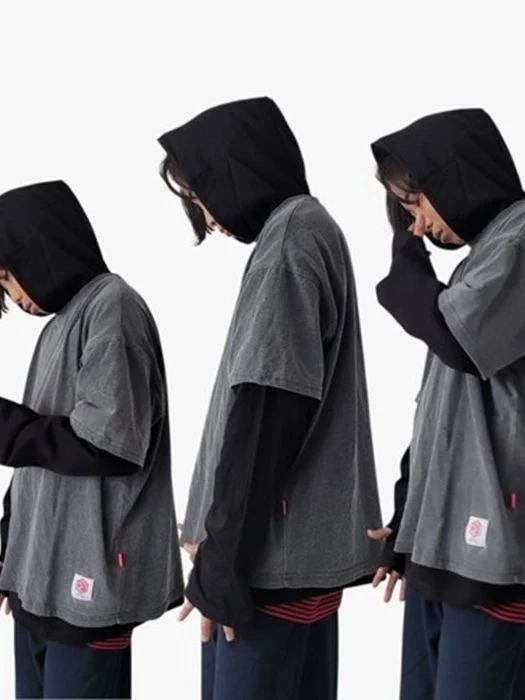 Layered Slim Finger Hoodie (6X) Layered Slim Finger Hoodie (6X)