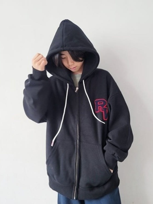 Bouclé Embroidered Boxy Hoodie Zip-Up (6X) Bouclé Embroidered Boxy Hoodie Zip-Up (6X)