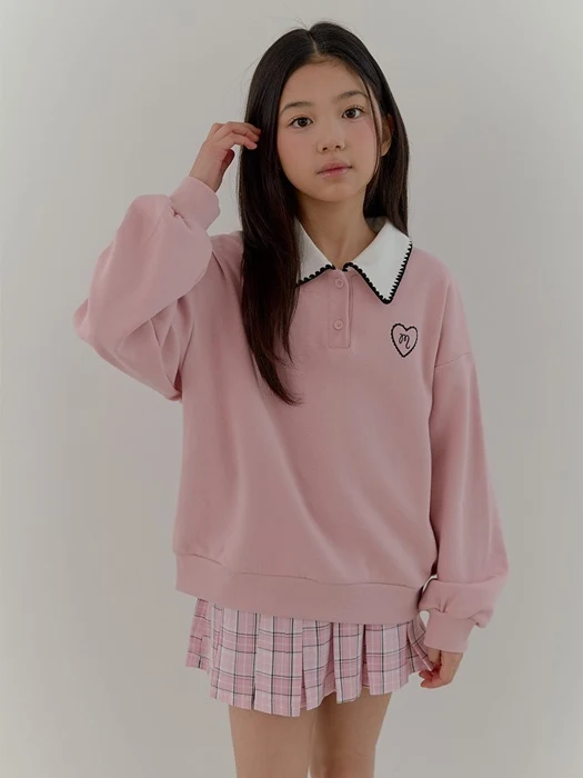 Heart Collar Sweatshirt Heart Collar Sweatshirt