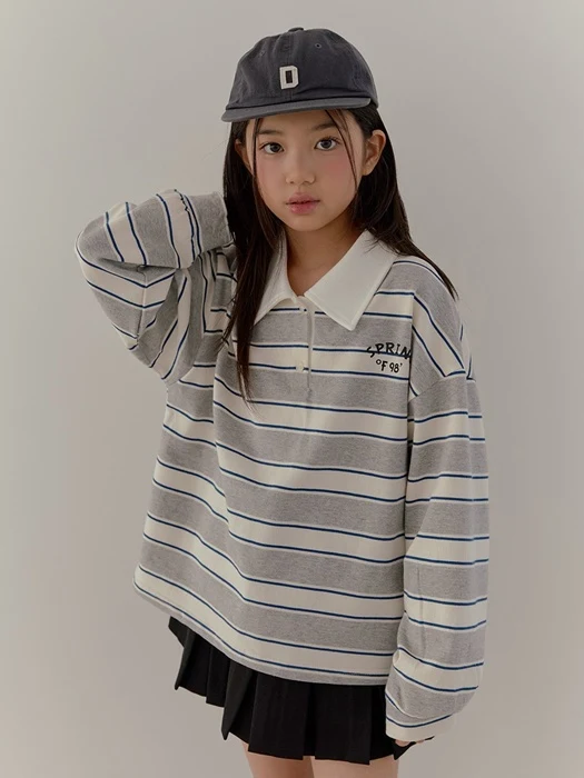 Spring Stripe Collar Tee