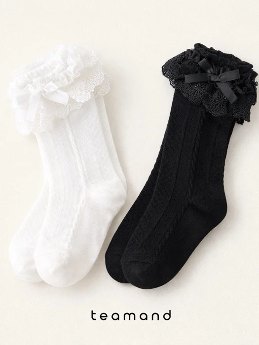 Double Lace Knee Socks Double Lace Knee Socks