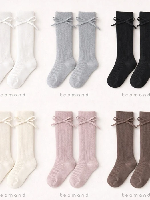 Bonbon Ribbon Knee Socks Bonbon Ribbon Knee Socks