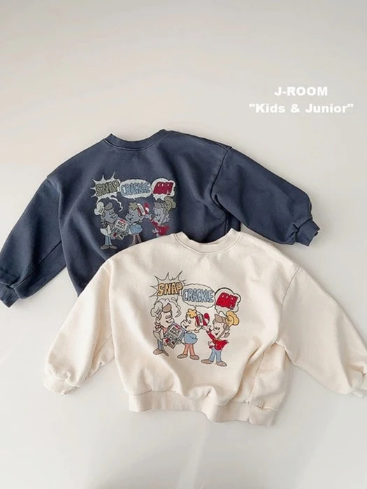 Snap Print Sweatshirt Snap Print Sweatshirt