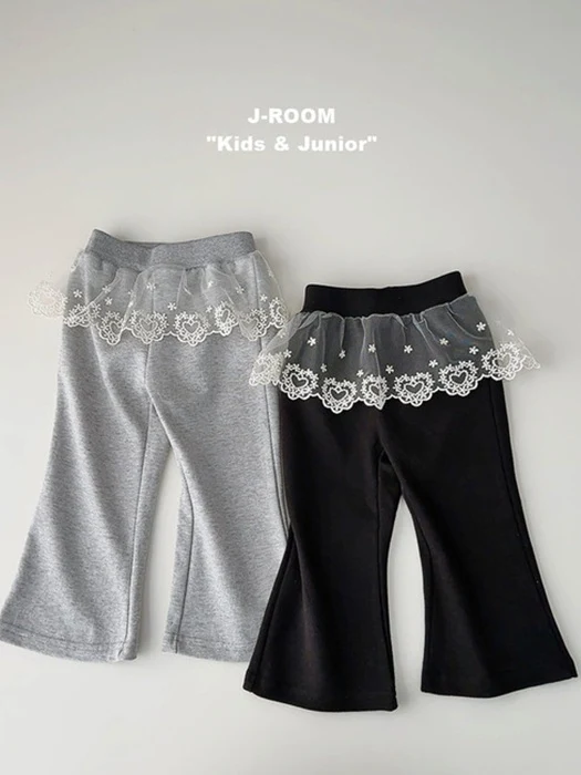 Lace Layered Bootcut Pants Lace Layered Bootcut Pants