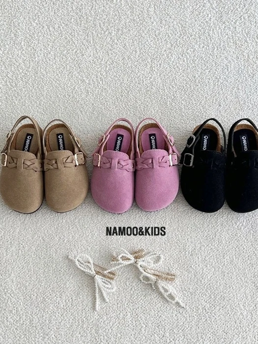 Madison Suede Slide Shoes (Detachable Deco)