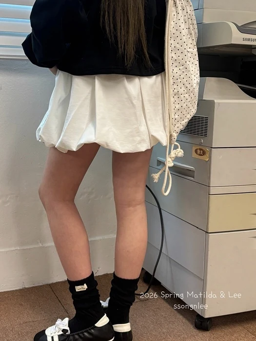 Line Balloon Skirt