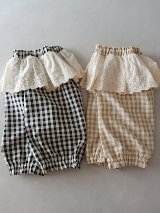Nana Lace Check Pants
