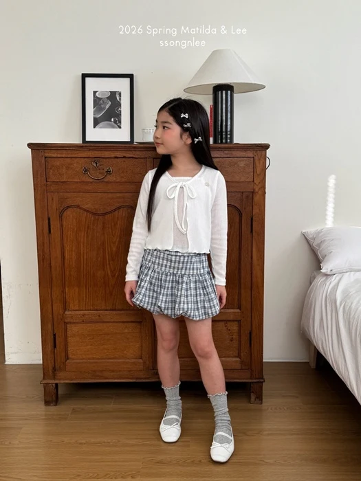 Check Balloon Skirt