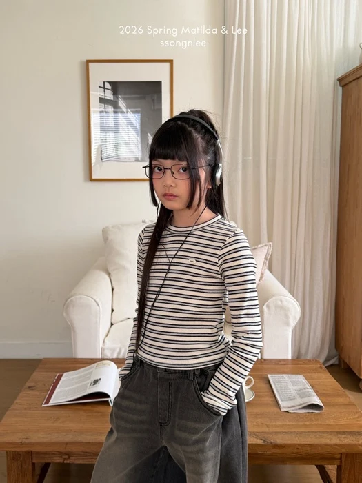 Pudding Stripe Rib Tee