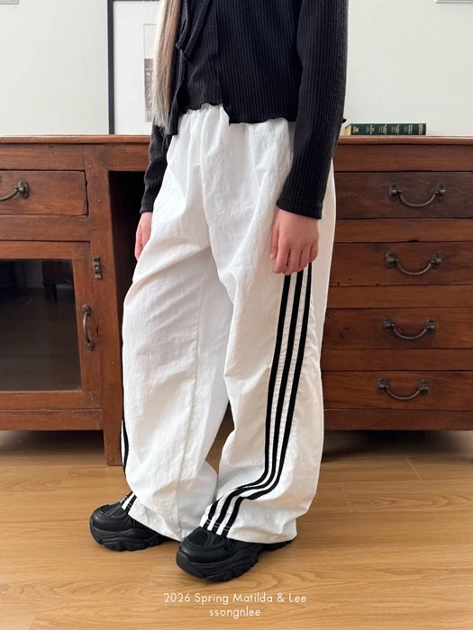Track Line Wide Pants