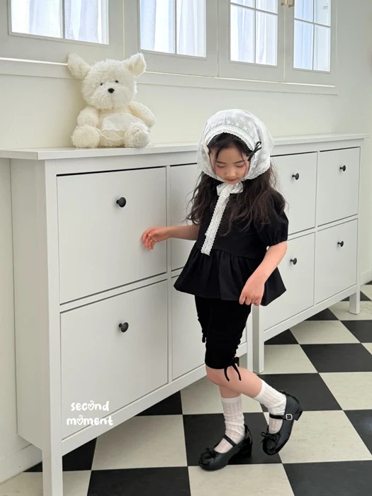 Ribbon Shirring Leggings Ribbon Shirring Leggings