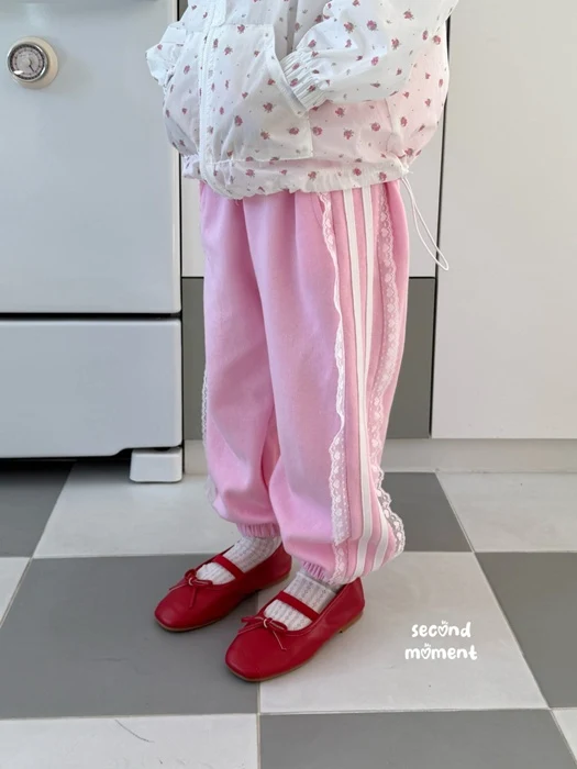 Lace Double Line Jogger Pants Lace Double Line Jogger Pants