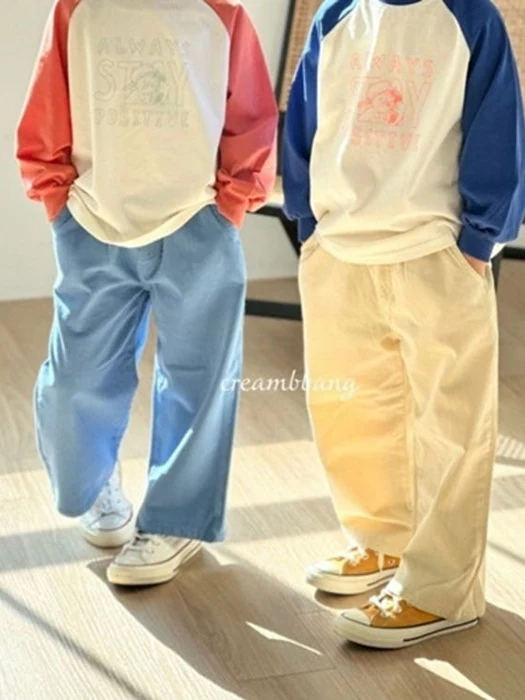 Spring Cotton Wide Pants