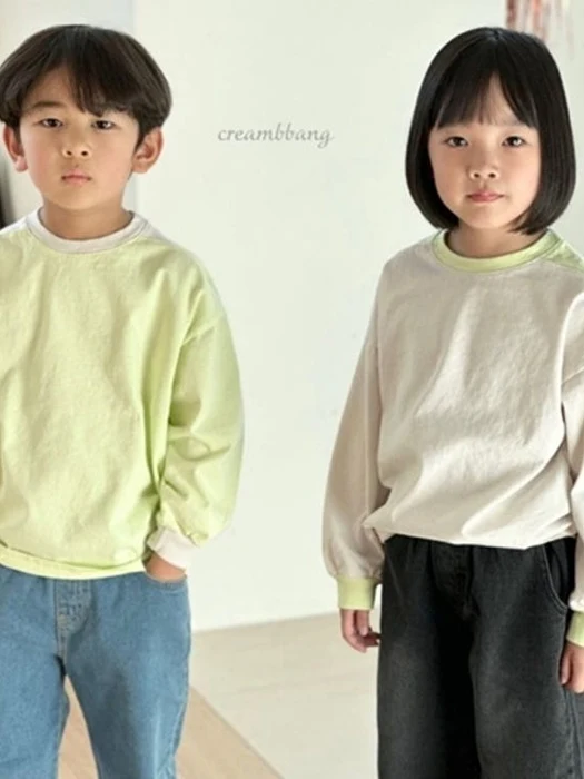 Lime Color Block Single Tee