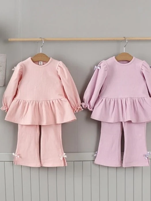 Puff Sleeve Bootcut Set Puff Sleeve Bootcut Set