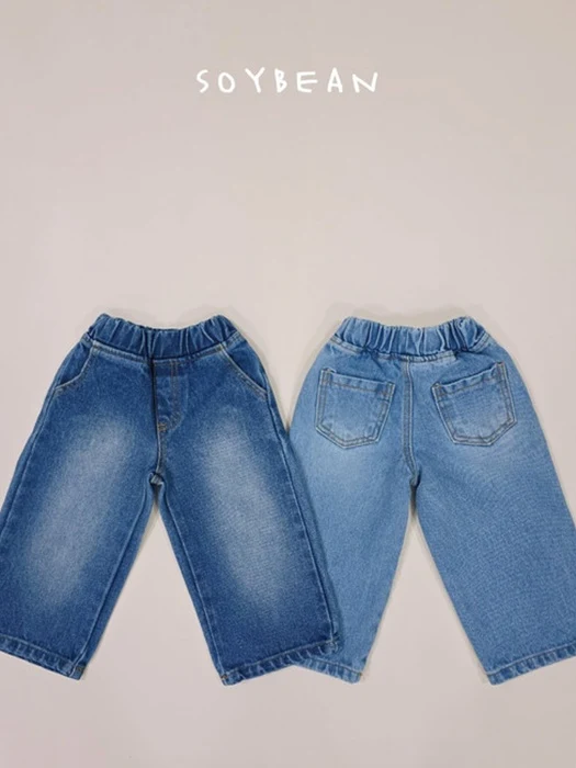 Wide Brushed Denim Pants Wide Brushed Denim Pants