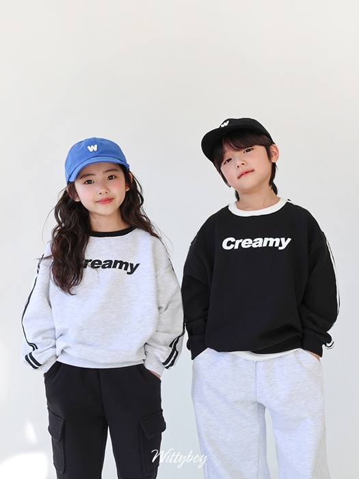Creamy Line Sweatshirt Creamy Line Sweatshirt
