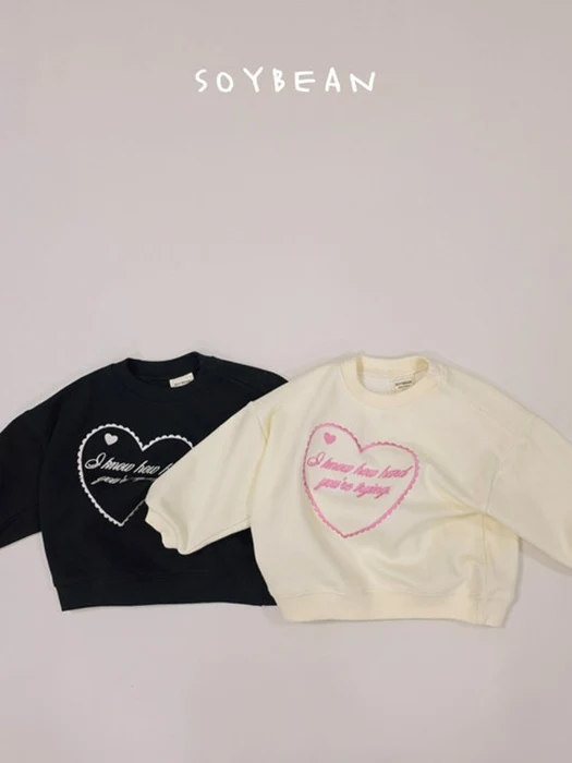 Heart Embroidery Sweatshirt Heart Embroidery Sweatshirt