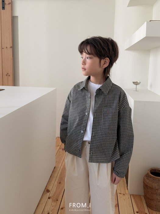 Cropped Check Shirt Cropped Check Shirt