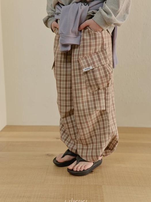 Check Parachute Pants