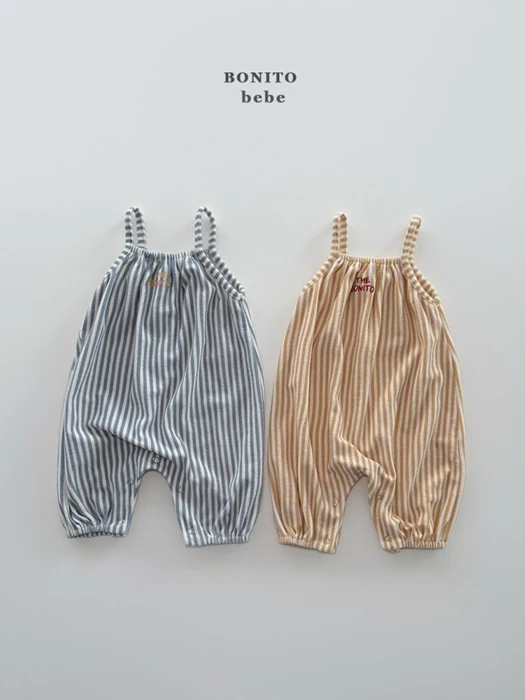 Bebe Striped Overalls Bebe Striped Overalls