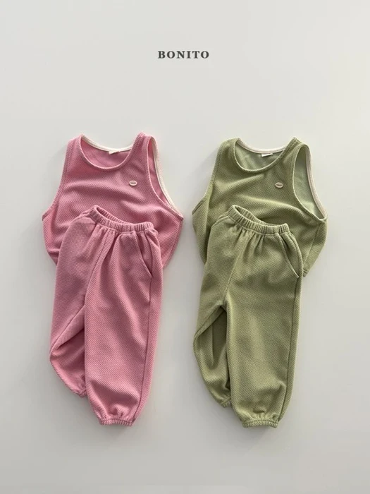Vest Top Bottom Set Vest Top Bottom Set