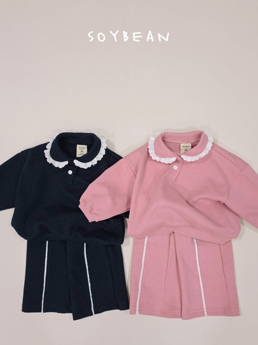 Collar Frill Top Bottom Set Collar Frill Top Bottom Set