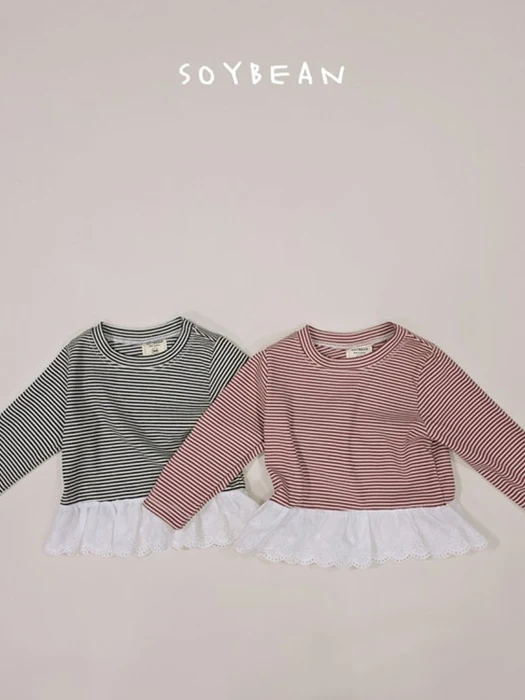 Stripe Frill Tee
