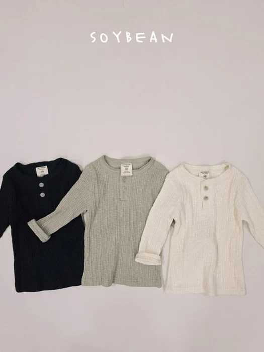 Cotton Henley Neck Tee