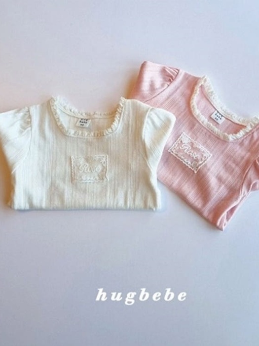 Scallop Rose Lace Tee