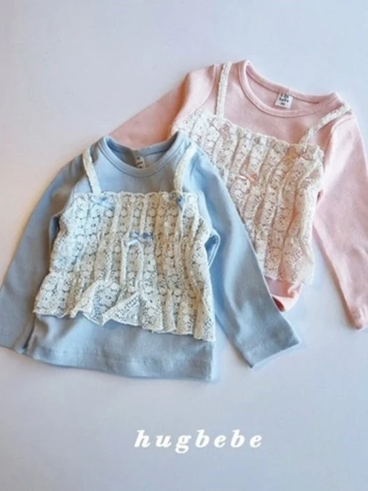 Ribbon Lace Bustier Tee