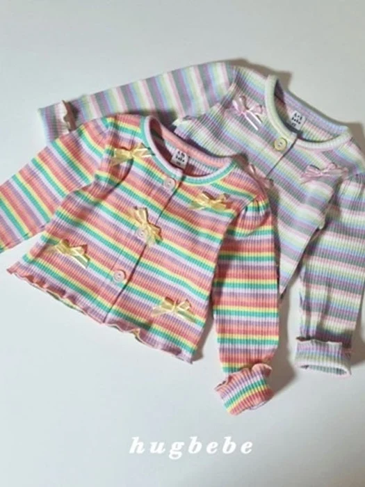 Candy Ribbon Puff Cardigan