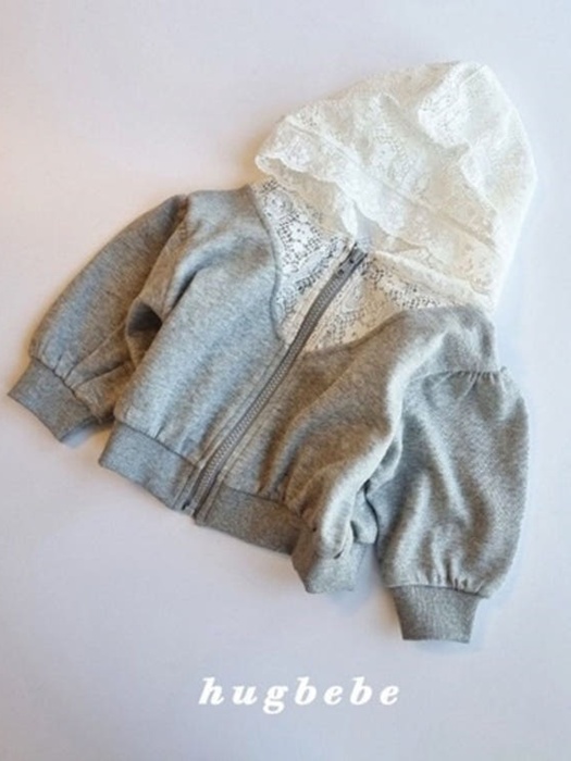 Romance Lace Hooded Zip-Up