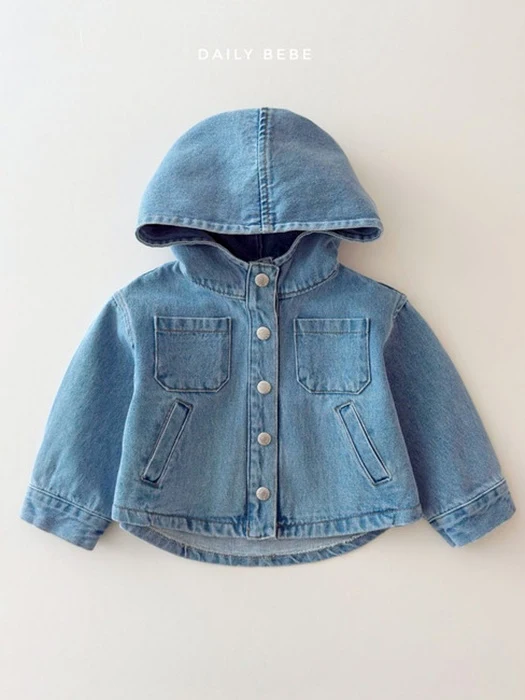 Hooded Denim Jacket Hooded Denim Jacket