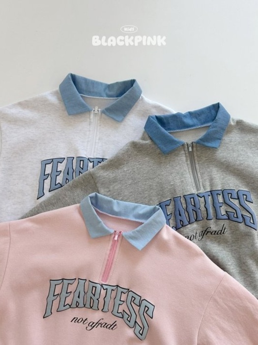 Denim Collar Half Zip Denim Collar Half Zip