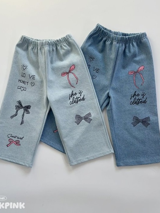 Ribbon Denim Pants Ribbon Denim Pants