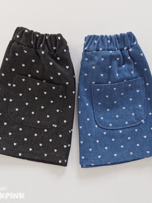 Heart Denim Skirt Heart Denim Skirt