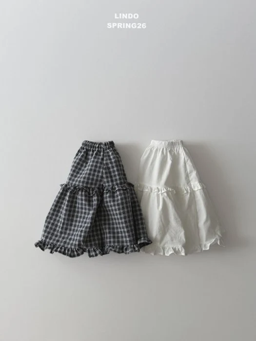 Anes Long Skirt (Check) Anes Long Skirt (Check)