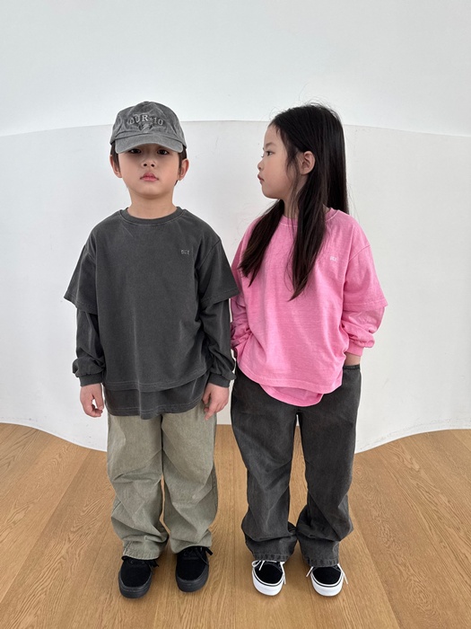 Garment-Dyed Layered Tee