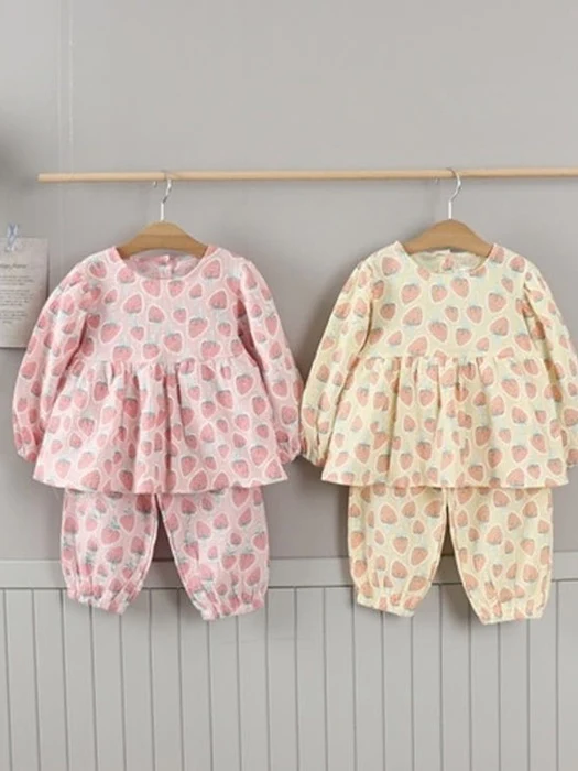 Strawberry Love Top Bottom Set