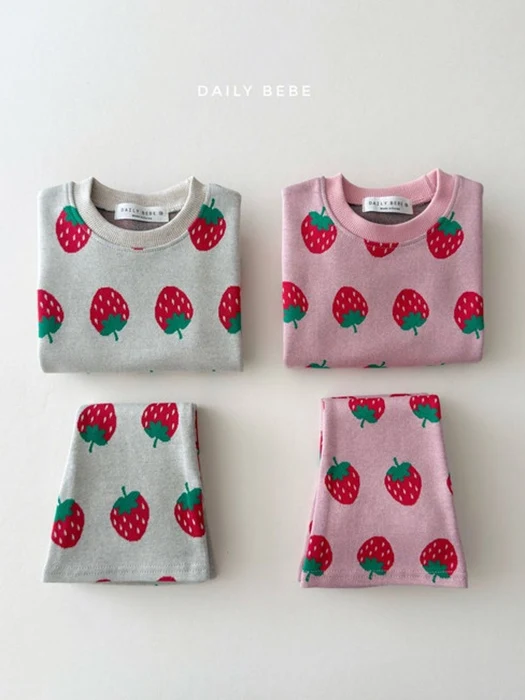 Strawberry Bootcut Set Strawberry Bootcut Set